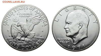 США. 1 доллар 1971 г. Эйзенхауэр. Орел. До 04.03.20. - DSH_7564.JPG
