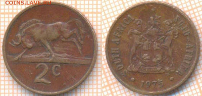 ЮАР 2 цента 1975 г., до 09.03.2020 г. 22.00 по Москве - ЮАР 2 цента 1975 136