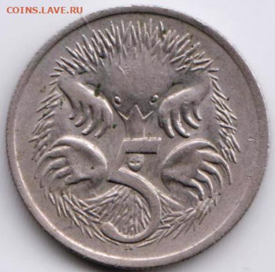 Австралия 5 центов 1974 г. до 24.00 10.03.20 г. - 086