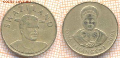 Свазиленд 1 лилангени 2005 г., до 10.03.2020 г. 22.00 по Мос - Свазиленд 1 лилангени 2005 243