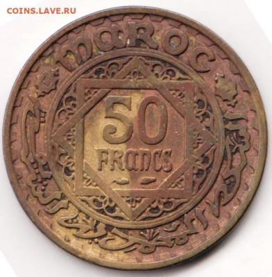 Марокко 50 франков 1951 г. до 24.00 11.03.20 г. - 100