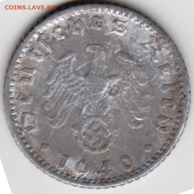 Германия 50 пфеннигов 1940 г. D до 24.00 11.03.20 г. - 050