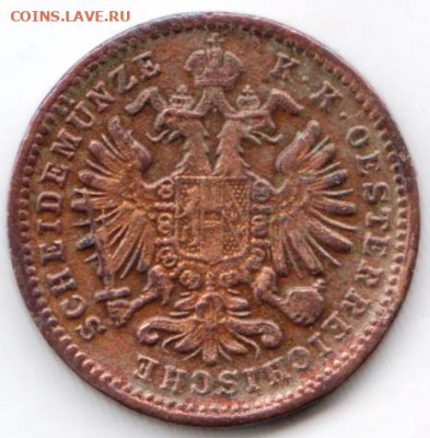 Австрия 1 крейцер 1885 г. до 24.00 11.03.20 г. - 001