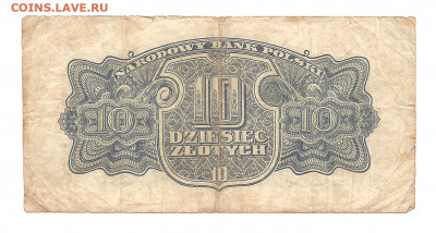 Польша.10 злот 1944 (2)    08.03 - 111 024