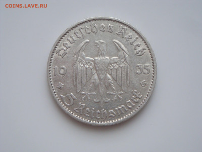 Третий Рейх, 5 Марок 1935 "D", Кирха. ФИКС - 157474449