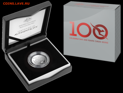 НОВИНКА Австралия, 1 доллар 2020 г,Серебро 100-летие Qantas - 0000799_qantas-centenary