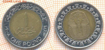 Египет 1 фунт 2008 г., до 13.03.2020 г. 22.00 по Москве - Египет 1 фунт 2008 205