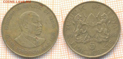 Кения 5 центов 1984 г., до 13.03.2020 г. 22.00 по Москве - Кения 5 центов 1984 231