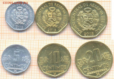 Перу 3 монеты, до 14.03.2020 г. 22.00 по Москве - Перу 3 мон 232