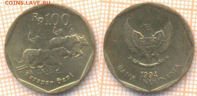 Индонезия 100 рупий 1994 г., до 14.03.2020 г. 22.00 по Москв - Индонезия 100 рупий 1994 233