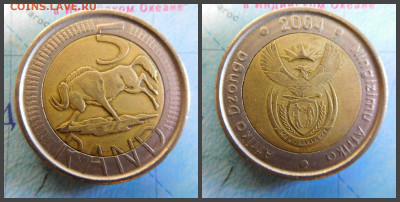 ЮАР 5 рандов, 2004 БИМ - 9