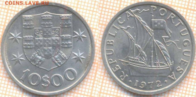Португалия 10 эскудо 1972 г., до 14.03.2020 г. 22.00 по Моск - Португалия 10 эскудо 1972 238