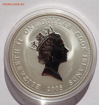 1 доллар 2005	Острова Кука Пожарная машина 22-00 11.03.20 - DSC01249.JPG