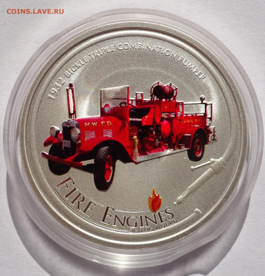 1 доллар 2005	Острова Кука Пожарная машина 22-00 11.03.20 - DSC01248.JPG