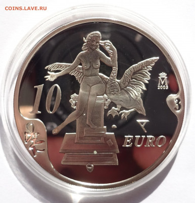 10 евро 2004	Испания Дали Атомная Леда - DSC01228.JPG