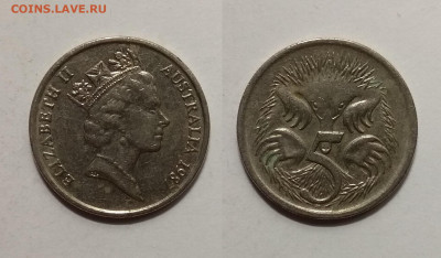 Австралия 5 центов 1987 г с 1 рубля - 14.03 22:00мск - IMG_20200308_174257