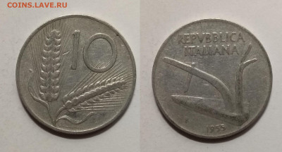 Италия 10 лир 1955 г  с 1 рубля - 14.03 22:00мск - IMG_20200308_174401