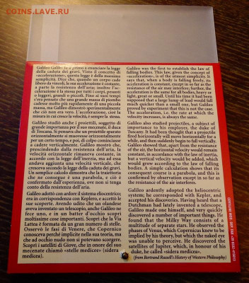 САН-МАРИНО - 2 евро ГАЛИЛЕЙ буклет до 15.03, 22.00 - Сан-Марино 2 евро Галилей буклет_1