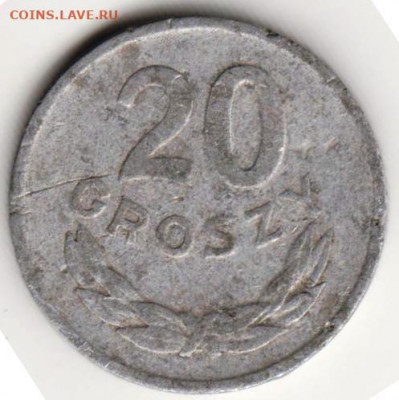 Польша 20 грошей 1965 г. до 24.00 15.03.20 г. - 075
