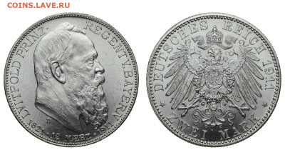 Бавария. 2 марки 1911 г. Регент. До 11.03.20. - Р203.JPG