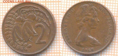 Новая Зеландия 2 цента 1969 г.до 15.03.2020 г. 22.00 по Моск - Новая Зеландия 2 цента 1969 328