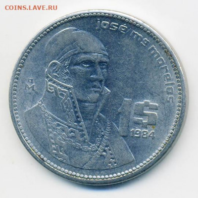 Мексика 1 песо 1984 - Мексика_1песо-1984_Р