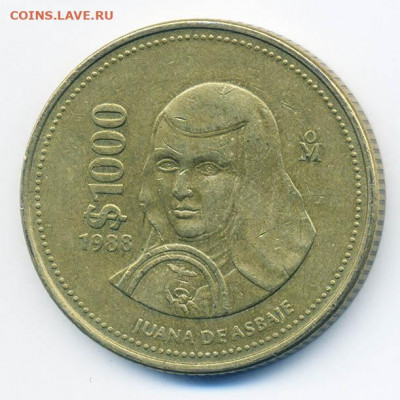 Мексика 1000 песо 1988 - Dim_Мексика_1000песо-1988_Р