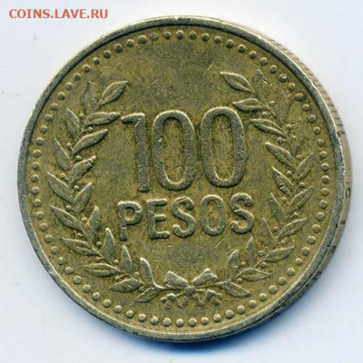 Колумбия 100 песо 1995 - Колумбия_100песо-1995_Р