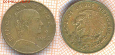 Мексика 5 сентаво 1962 г., до 15.03.2020 г. 22.00 по Москве - Мексика 5 сентаво 1962 314