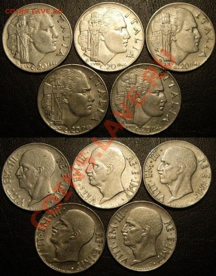 20 чентезимо, Италия (5шт),1940-43г до 26.08.11 - 20 чентезимо.JPG