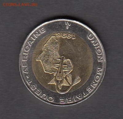 Западная Африка(ВСЕАО) 1996 250 франков без оборота до 16 03 - 127а