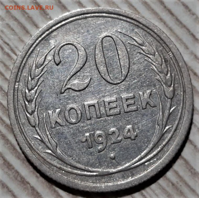20 копеек 1924 года. Блеск. До 13.03.20 в 22.00 по МСК - 1