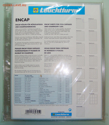 Leuchtturm: 4 листа Encap 6x8 ячеек + 140 капсул 26мм - 01.JPG
