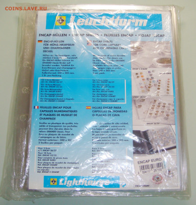 Leuchtturm: 7 листов Encap Euro + 120 капсул 16.5-26мм - 01.JPG