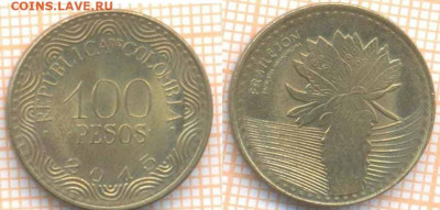 Колумбия 100 песо 2015 г., до 18.03.2020 г. 22.00 по Москве - Колумбия 100 песо 2015 358