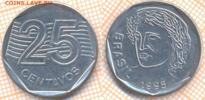 Бразилия 25 сентаво 1995 г., до 17.03.2020 г. 22.00 по Москв - Бразилия 25 сентаво 1995 346