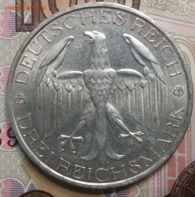 Германия 3 рейхсмарки, 1929 Объединение Вальдека и Пруссии - 20200218_172755