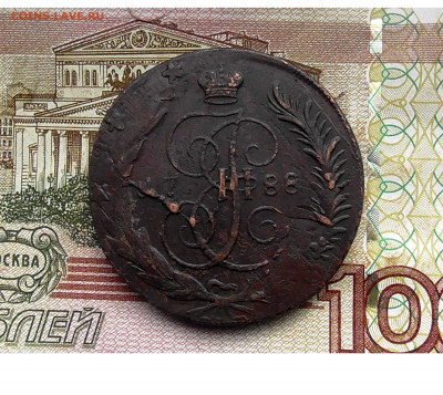 5 копеек 1788 ММ перечекан 17.03.20.20 22.00 мск - 88-02