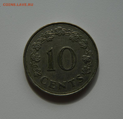 Мальта 10 центов 1972 г. (Парусник) с рубля! до 16.03.20 - DSCN9984.JPG