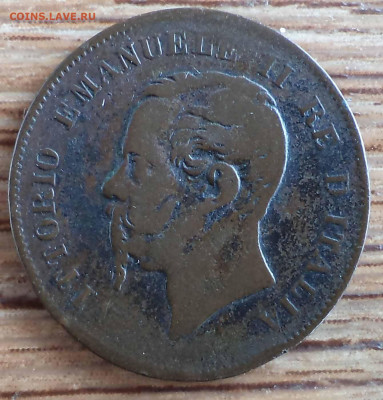 Италия 5 чентезимо 1861 г., до 19.03.2020 г. 22.00 по Москве - 1861 5 с Италия.JPG
