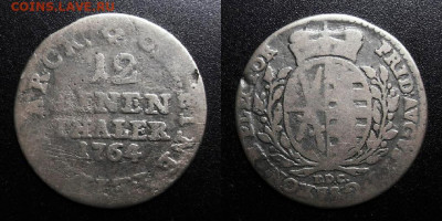 12 талера (1764 E.D.C.) до 15.03 (22 - Германия (Саксония) – 1-12 талера (1764 E.D.C.) (Ag)