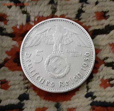 Германия 5 рейхсмарок 1936 год - 20200313_214326
