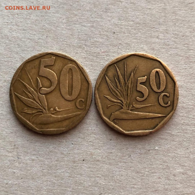 ЮАР 50 центов 2 шт,до 16.03. - Ktw2O1m_Y0c