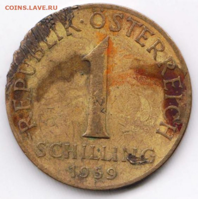 Австрия 1 шиллинг 1959 г. до 24.00 21.03.20 г. - 042