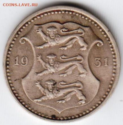 Эстония 10 сентов 1931 г. до 24.00 21.03.20 г. - 017