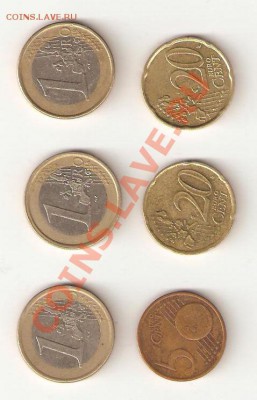 Монеты евросоюза 3 до 29.08.11г. 22.00(мск) - фр,ит,бел,авст 01