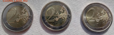 2 Евро 3 юбилейки до 18.03.20 22.00 - Франция, Финляндия, Италия аверс