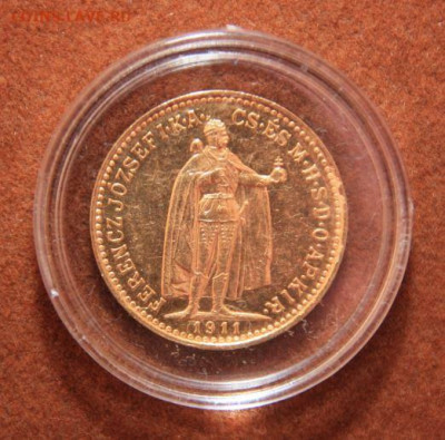 10 крон 1911 г. Австро-Венгерская империя. Франц Иосиф I - 1.JPG