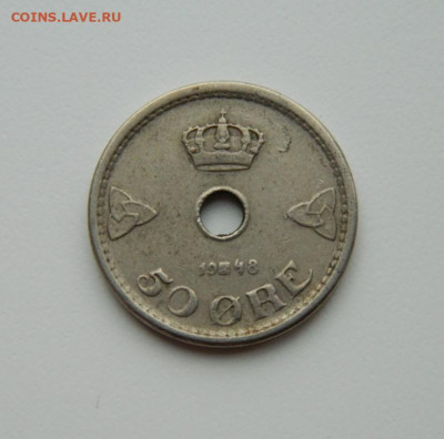 Норвегия 50 эре 1948 г. до 23.03.20 - DSCN9885.JPG