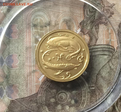 25 рублей 2005 года. Рыбы. Золото. Оценка. - IMG_8124.JPG